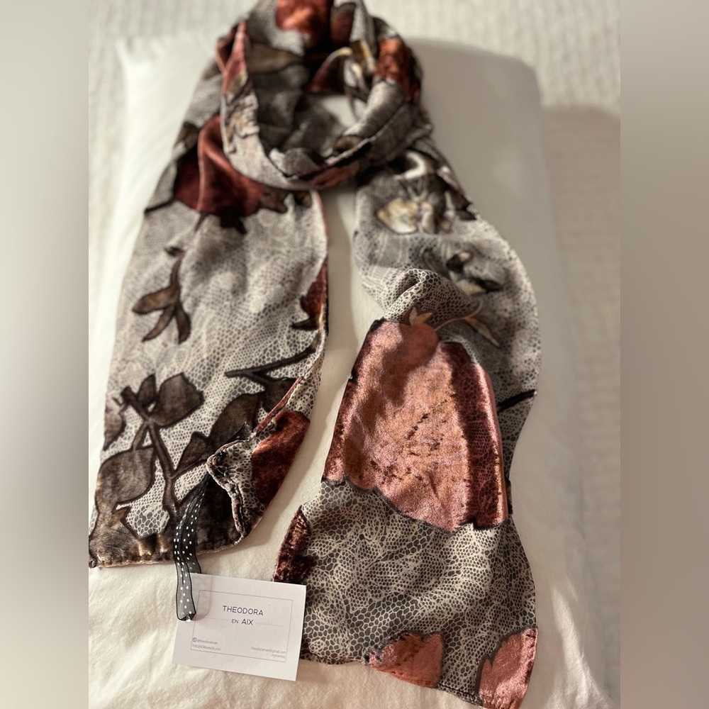 Elegant Velvet Scarf made of the finest quality Silk and Rayon Velvet